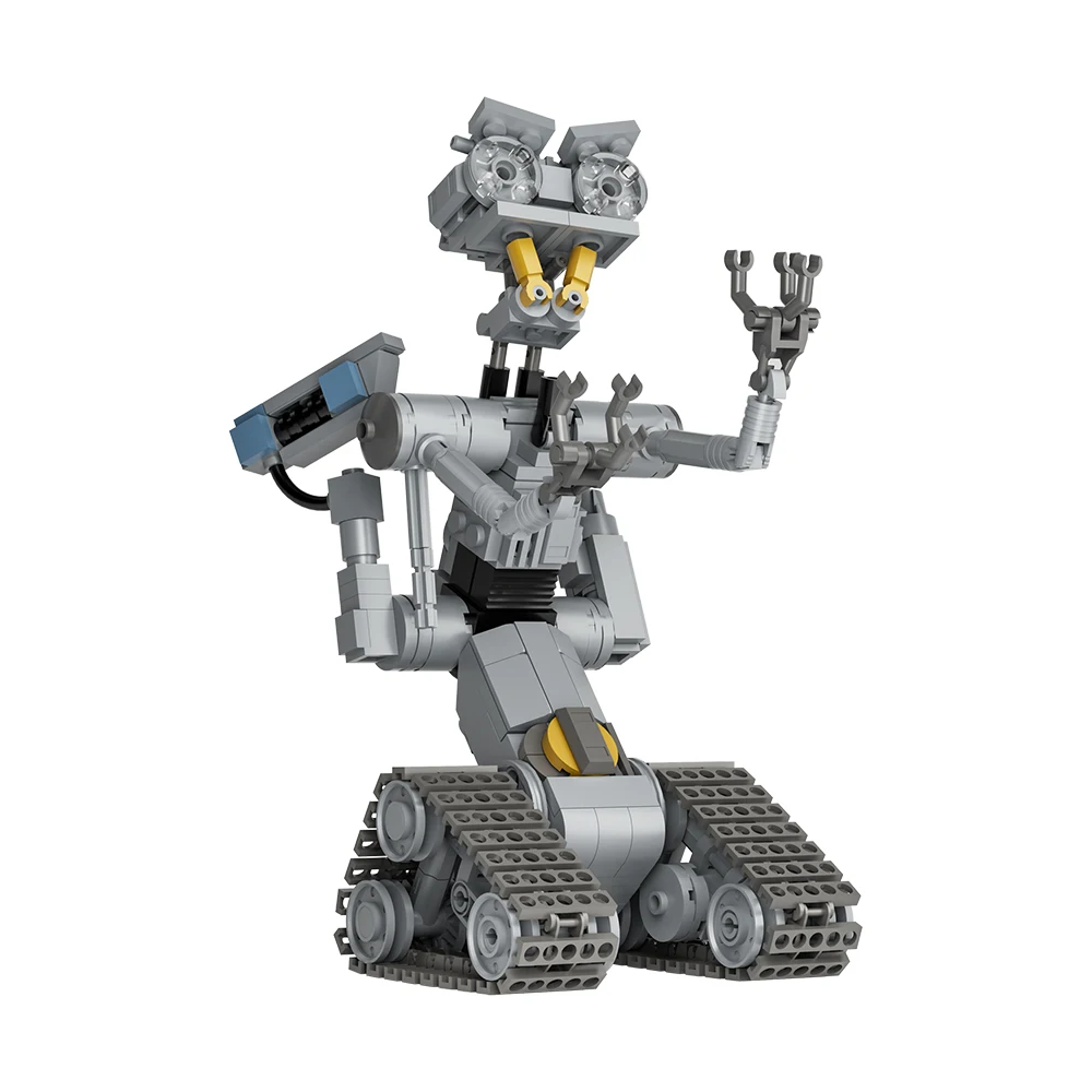 Короткое замыкание робота Johnnyed5 строительные блоки Moc гусеничная дроида наборы
