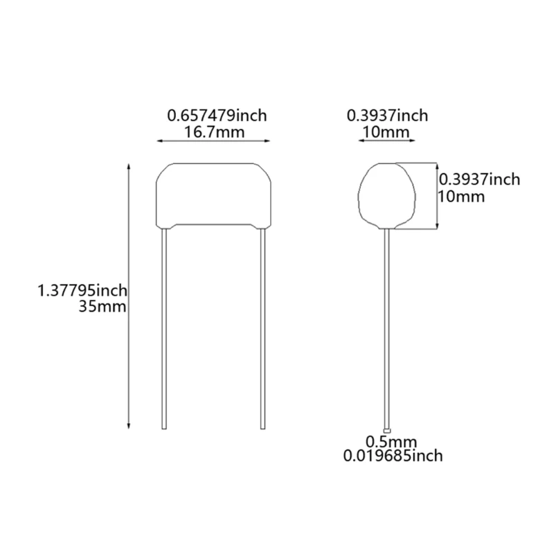 10 шт. 715P 0 022 мкФ оранжевые каплевидные конденсаторы аксессуары для гитарных