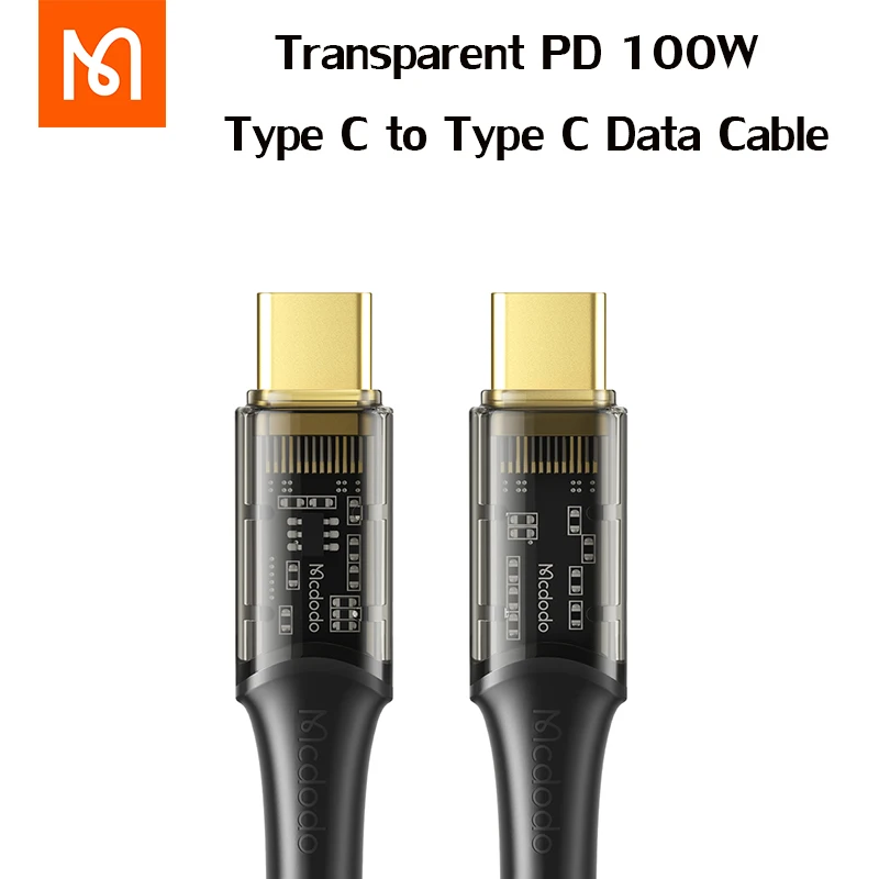 

Mcdodo 100W USB C to Type C Cable For Xiaomi Samsung Macbook iPad Data Fast Charge Charger Wire