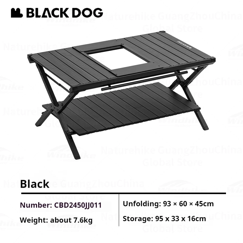 Naturehike Blackdog IGT стол складной гриль для барбекю настольный двухслойный кемпинг