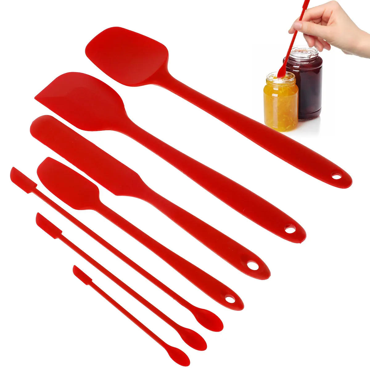 

7 шт., силиконовые шпатели для выпечки