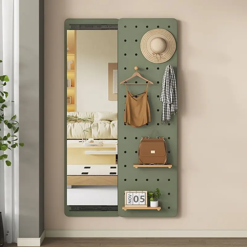 

Invisible Dressing Mirror Full-Length Mirror Wall-Mounted Wire-Wrap Board Wall Mounted Girl Bedroom and Household Hallway Mirror