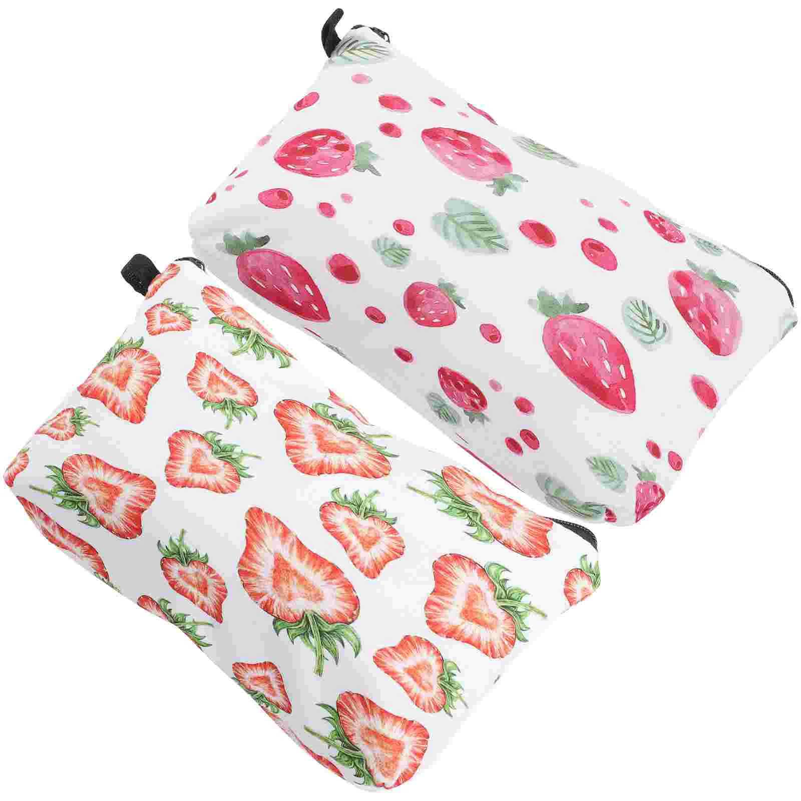 

Makeup Storage Toiletries Pouch Zipper Large Container Organizer Roll Brush Girls Teen Capacity Girl Strawberry