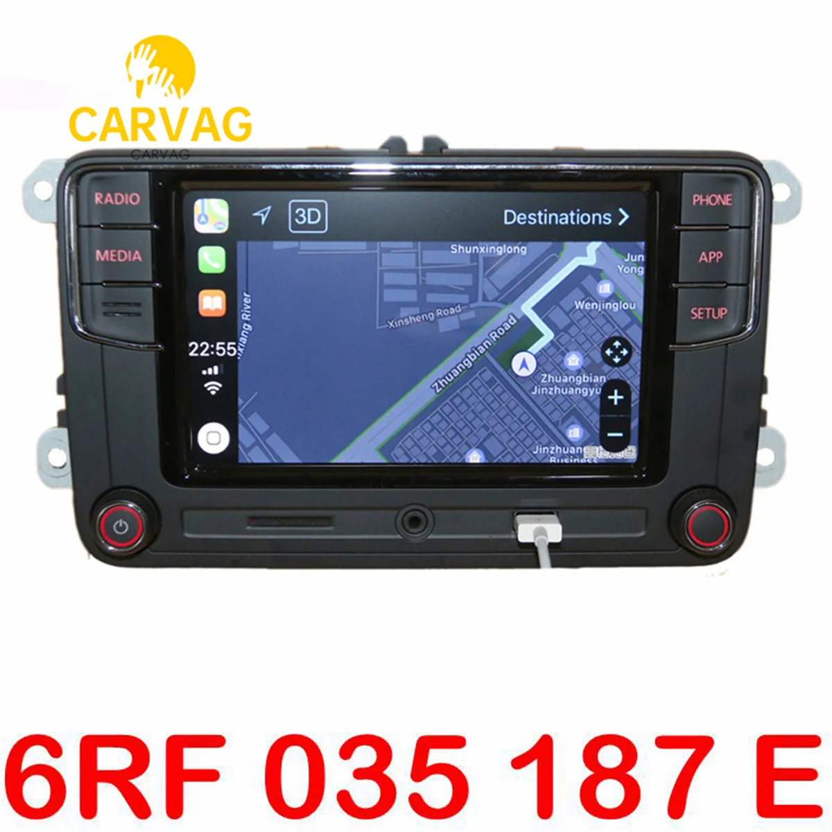 6RF 035 187 E CarPlay Android Auto RCD330 RCD340 Plus для VW Tiguan Golf 5 6 Jetta Passat CC Polo Noname Radio 6RF035187E