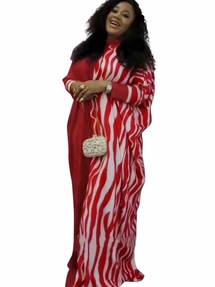 

Dashiki African Dresses For Women Loose Robe Africaine Kaftan Moroccan Muslim Abaya Chiffon Dress Party Gowns Lady Fashion