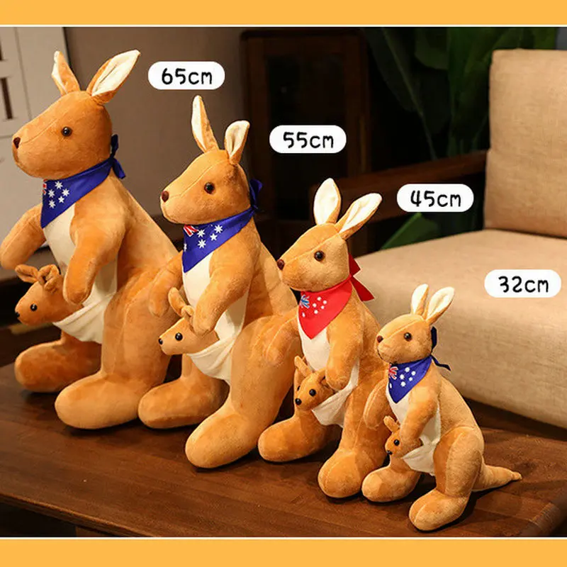 32-65 см милая плюшевая игрушка-кенгуру мягкая кукла с животным украшение для