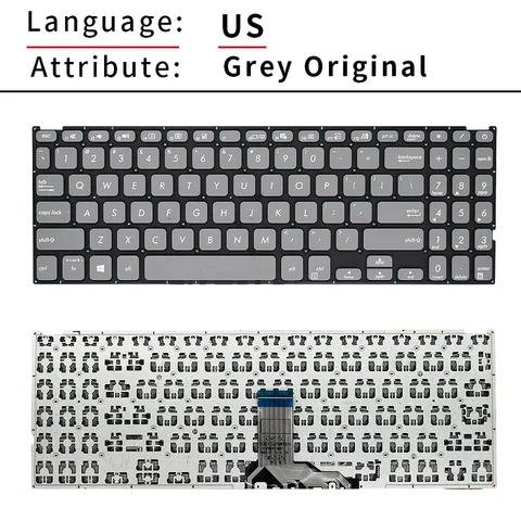 Клавиатура ноутбука BR SP для ASUS Vivobook X509 M509 M509DA, X515DA, X515MA, FL8700, FL8700d, Y5200F, V5200JP, V5200U, Русская раскладка США