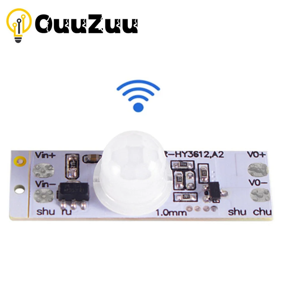 

OuuZuu DC 12V 24V Ceiling PIR Motion Sensor Switch Module 3A IR Infrared Induction Body Sensor Detector Controller Switch