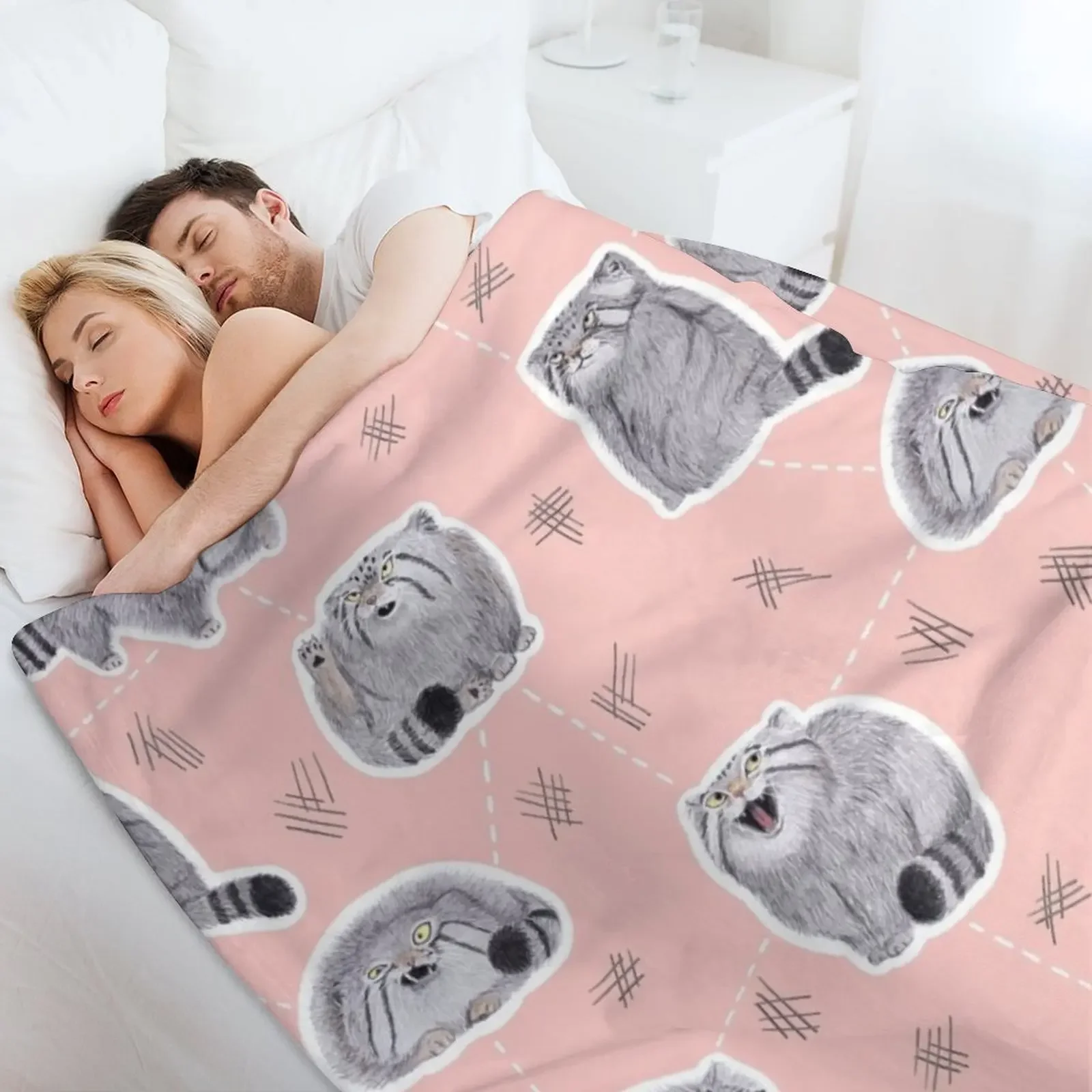 Пушистый плед Pudgy Pallas' Cats