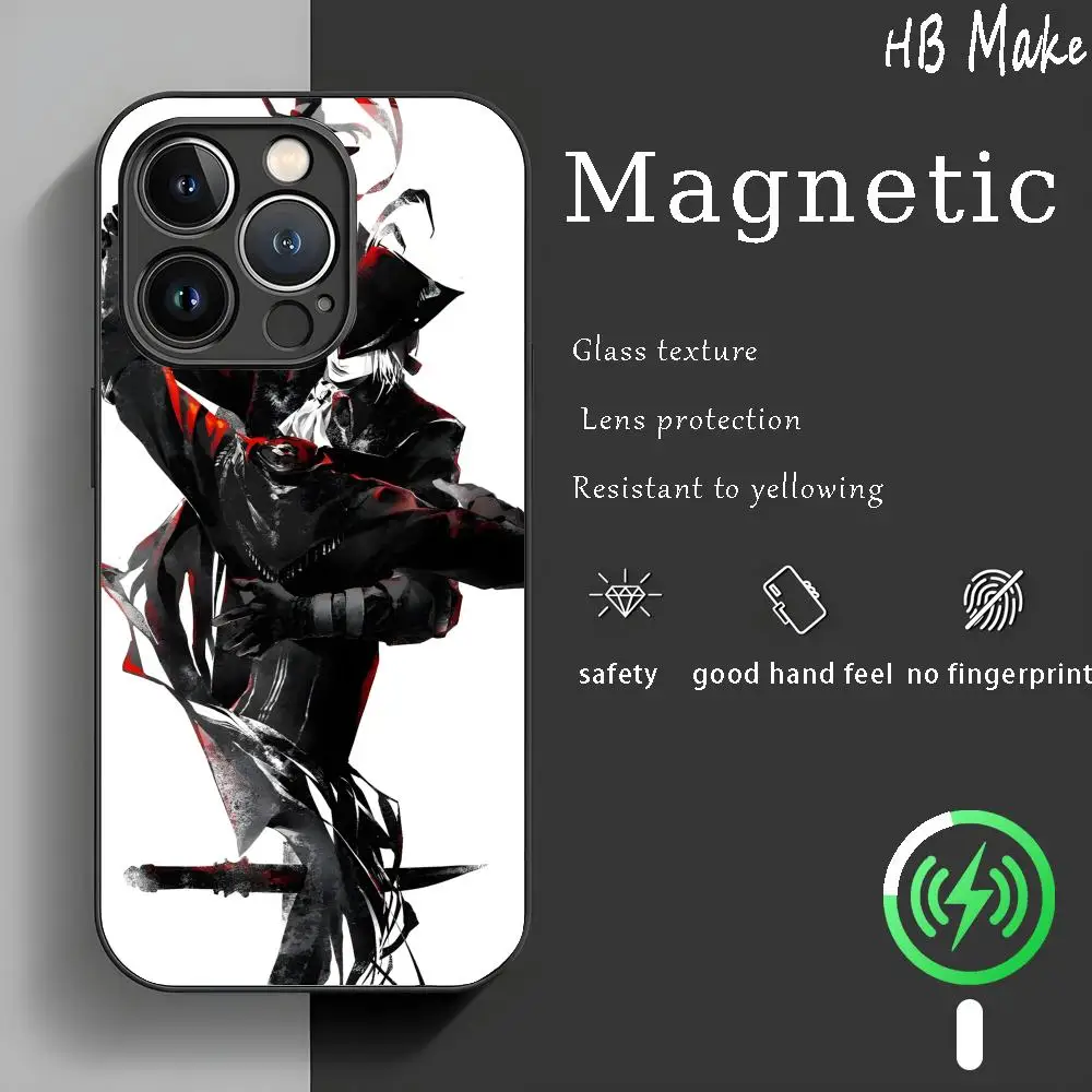 Фото Классический чехол для телефона Bloodborne для iPhone 17, 16, 15, 14, 13, 12, 11, X, XR, XS, 8 Plus, Mini, Pro, Max, стеклянный чехол №5