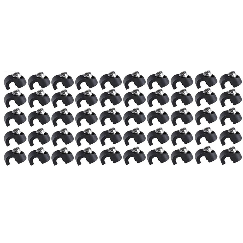 

50PCS Bike Brake Housing Buckle Bicycle Brake Hose Clamp Cable Guide Adapter For MTB Road Bike