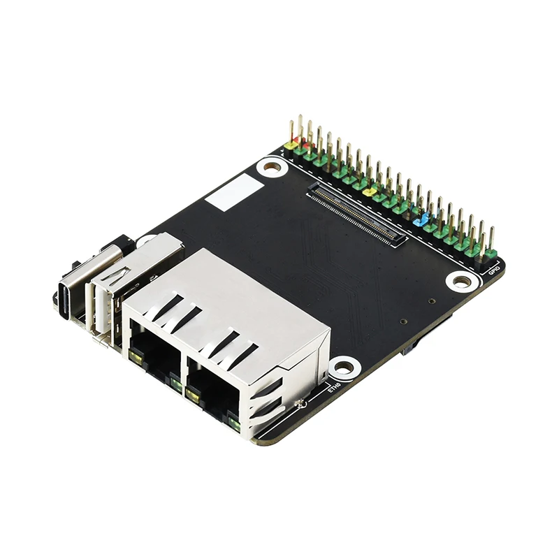Материнская плата Mini Dual Gigabit Ethernet проектированная для компьютера Raspberry Pi 4