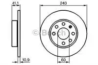 

986479189 for ten brake disc (air SOUTMASIZ) CORSA C Z10XE