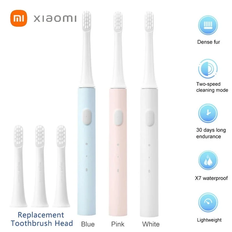

Xiaomi Mijia T100 звуковая электрическая зубная щетка Mi умная зубная щетка цветная USB перезаряжаемая IPX7 водонепроницаемая для зубной щетки