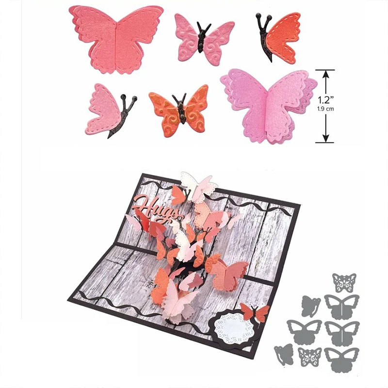 

Cute Butterfly Add-on Metal Cutting Dies DIY Crafts Card Album Photo Making Scrapbooking Embossing Stencil New 2022