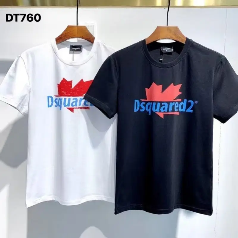 

Summer DSQUARED2 Cotton O-neck Short-sleeved T-shirt Casual Men's Shirt DT760