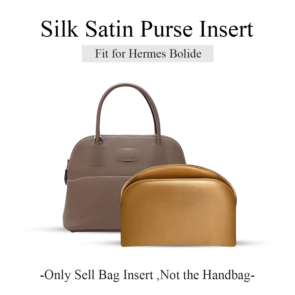 Шелковый атласный кошелек-органайзер подходит для Hermes Bolide сумка-ракушка гладкая