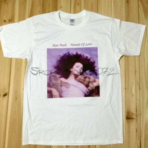 

Kate Bush Hounds Of Love Rock Music Band CD T-Shirts men summer tee-shirt male brand t shirts man t-shirt euro size 4XL 5XL