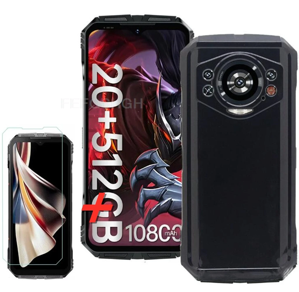 Защитное стекло для Doogee S Cyber 6 58 &quotSCyber 2024 чехол силиконовый прозрачный Чехол Для