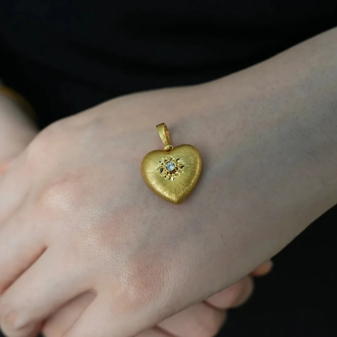 Ювелирные изделия в стиле ретро во французском дизайн форме сердца подвеска