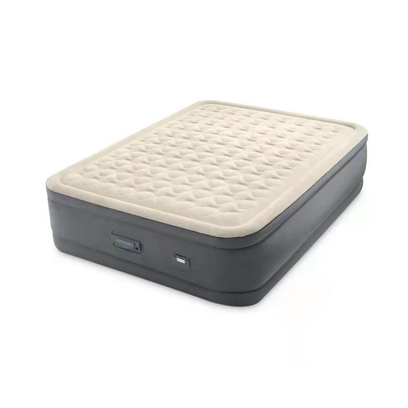 

Avenli Jilong INTEX 64926 inflatable luxury scale design double airbed flocked mattress for indoor &outdoor camping air bed