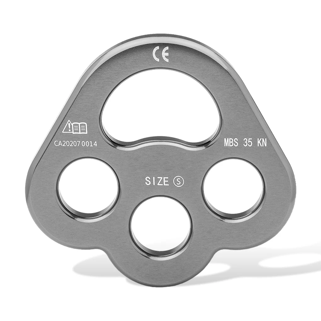 

Climbing Ring Multipurpose Outdoor Sporting Supplies Durable Sports Goods Rigging Plate for Outside Activities Red Wine