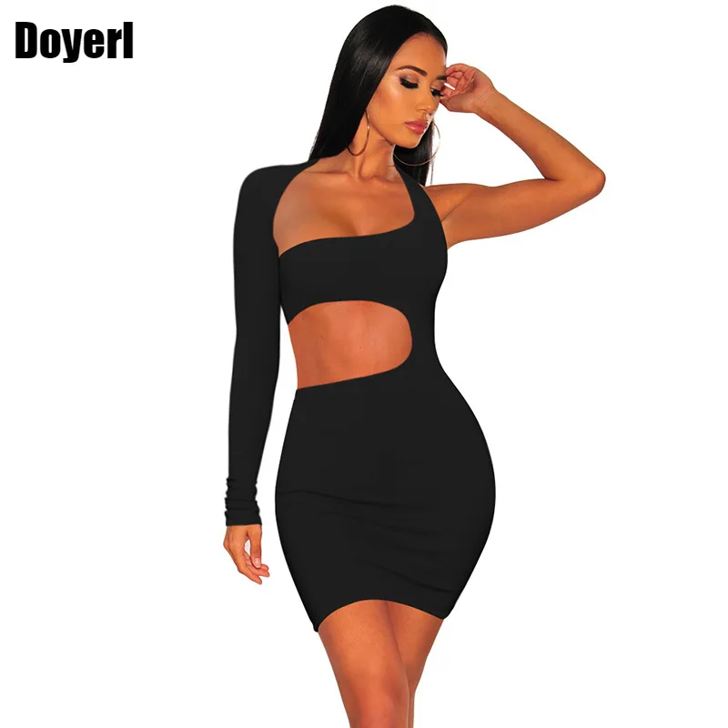 

Женское вечернее платье с открытой спиной, черное облегающее платье с длинным рукавом и открытой спиной