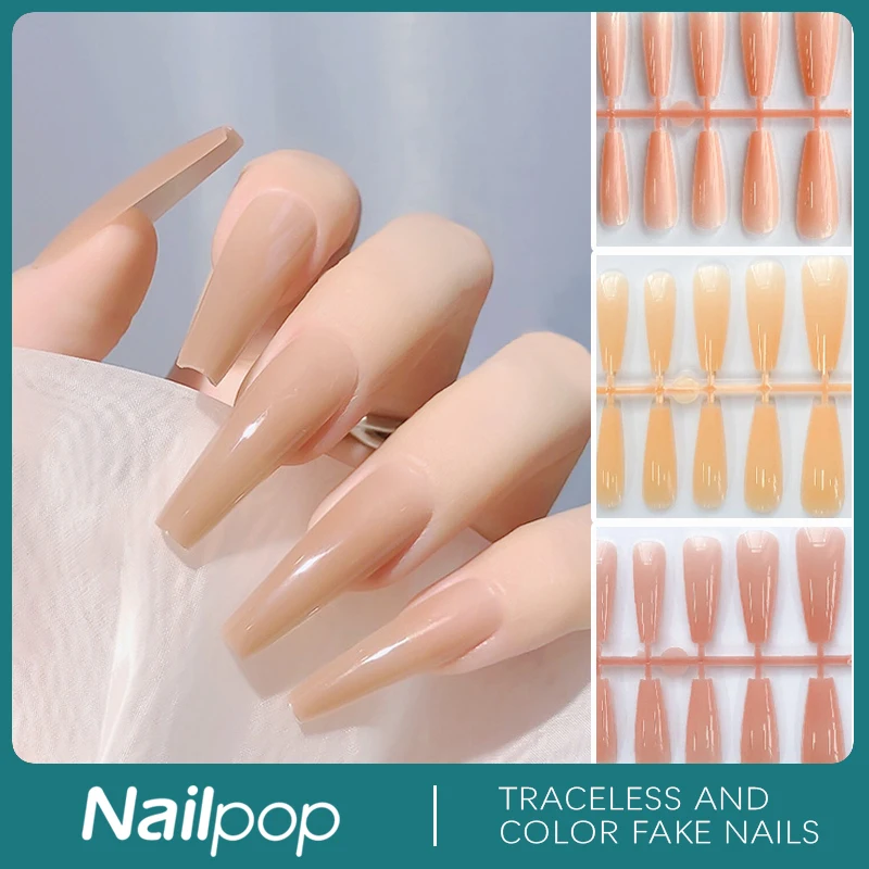 

Накладные ногти Nailpop 2021, цветные накладные ногти, красивый дизайн искусственных ногтей, гроб/миндаль/квадратный, Полный акриловый Набор нак...