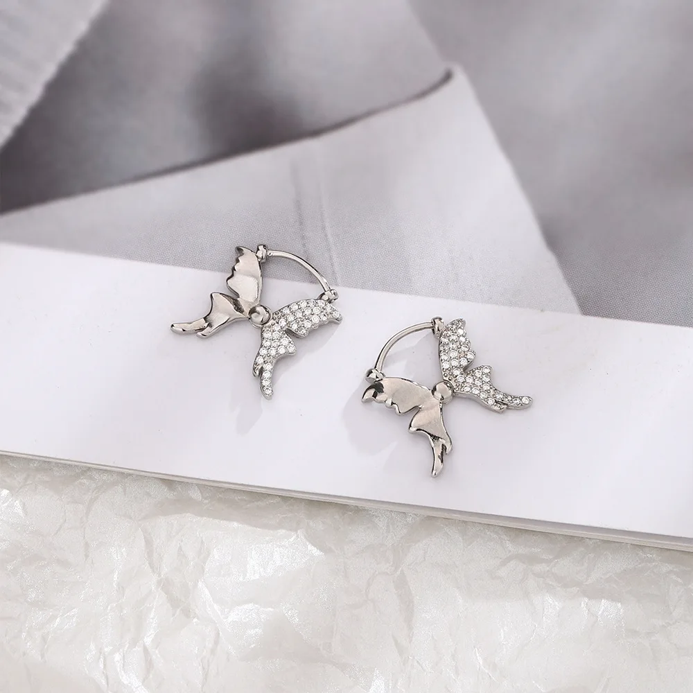 1 шт. Y2k эстетические серьги для пирсинга в виде бабочки и банта женщин