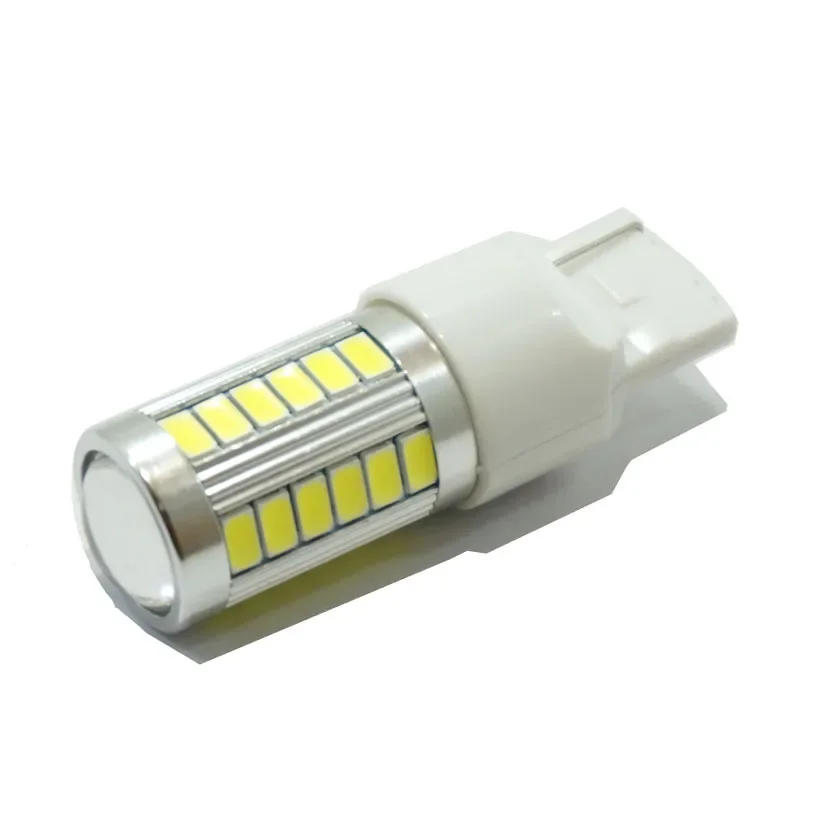 2 шт. 33 SMD High Bright 5630 5730 Чипсет T20 Стоп-сигнал 7440 7443 Светодиодная лампа красного цвета