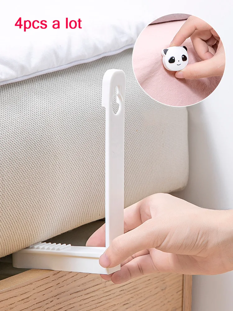 

4 шт./компл. зажимы для захвата простыней, Нескользящие держатели для простыней, зажимы для закрепления простыней