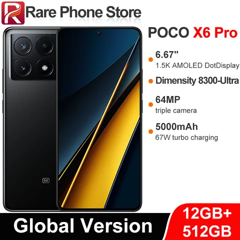 Смартфон Poco X6 Pro, 12/512ГБ, global