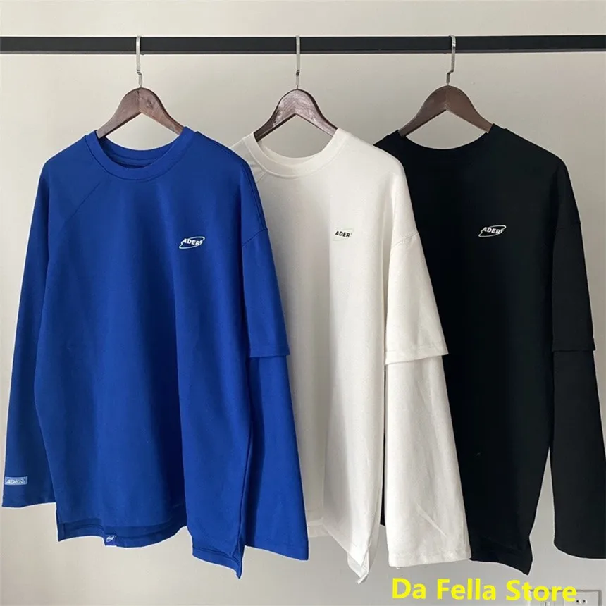 

New 2022 Men Women Ader Error Cosmos Sweatshirts Back Z-Stitch Logo Ader Hoodies Double Sleeves Oversized Adererror Hoodie