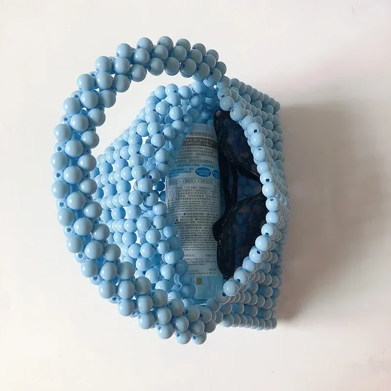 Модный дизайн треугольной формы женская красочная сумка из акриловых бусин