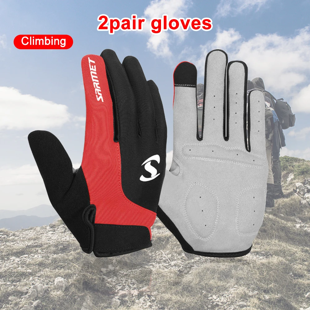 

2pair Autum Climbing Gloves Touch Screen Waterproof Tactical Gloves cycling Sports Warm Thermal Fleece Fishing Running Camping