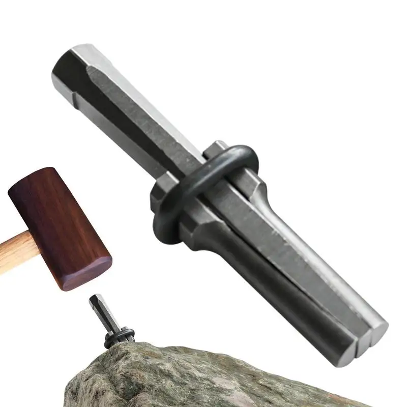 

Stone Splitter Heavy Duty Rock Wedges And Wedge Concrete Splitter Iron Chisel And Rock Separation Hand Tools