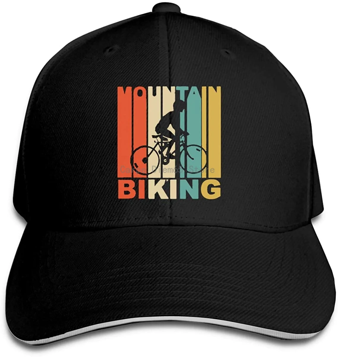 

Adult Unisex Classic Vintage Mountain Biking Adjustable Sandwich Baseball Cap Hat for Men&Women