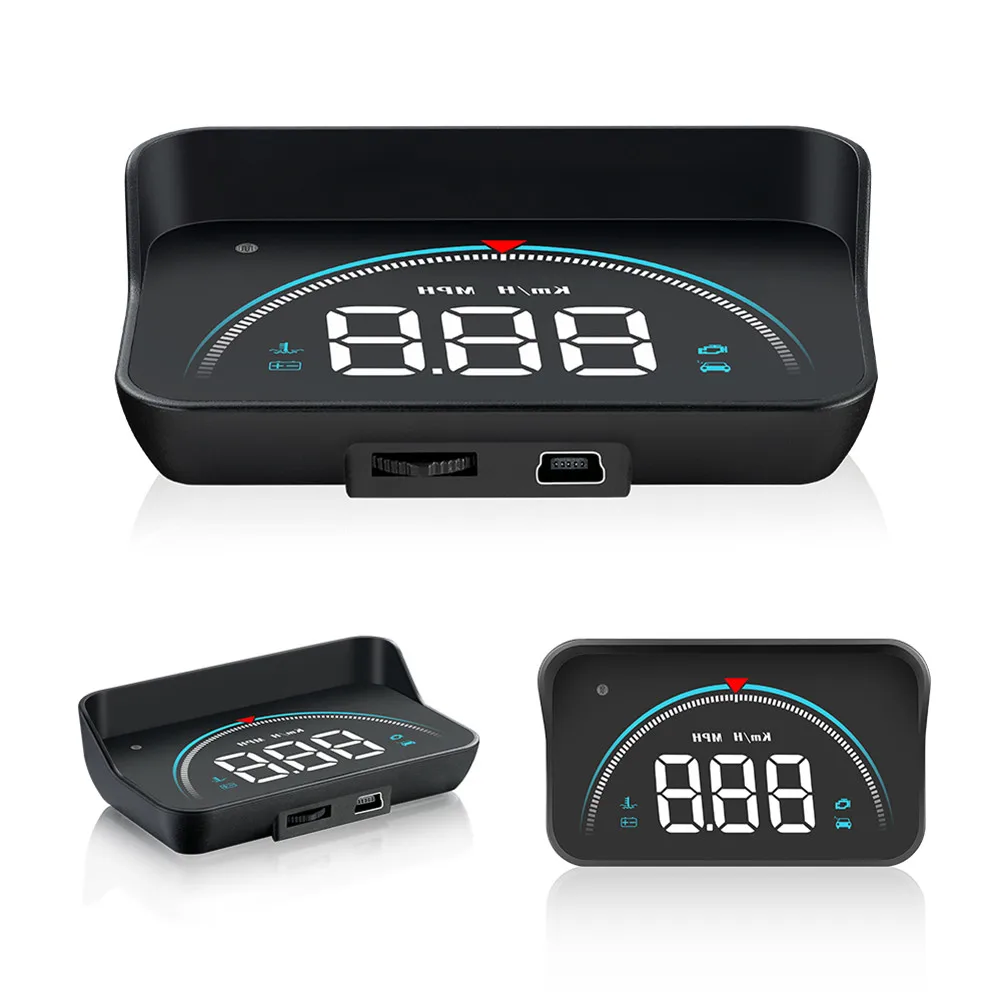 

Car HUD Display Digital Speedometer Head Up Display OBD2 Overspeed Tired Warning Alarm HUD Smart Gadgets Accessory