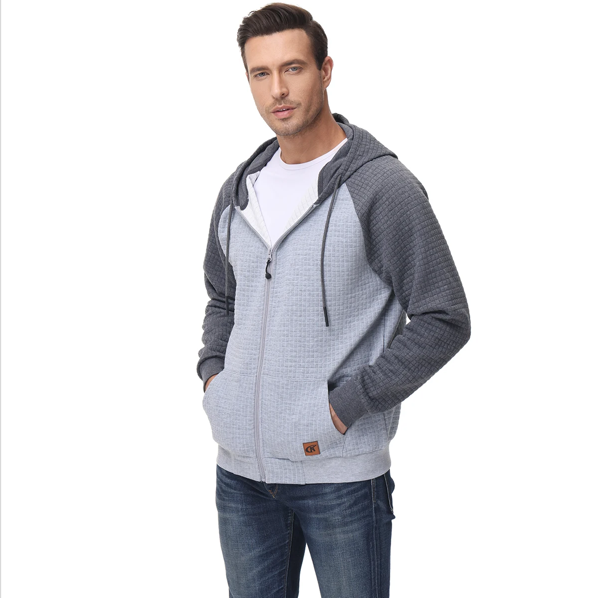 Spring Autumn Men's Hoodies Lightweight Sweatshirt With Zipper Hooded Jackets Pullover For Male Sports And Leisure