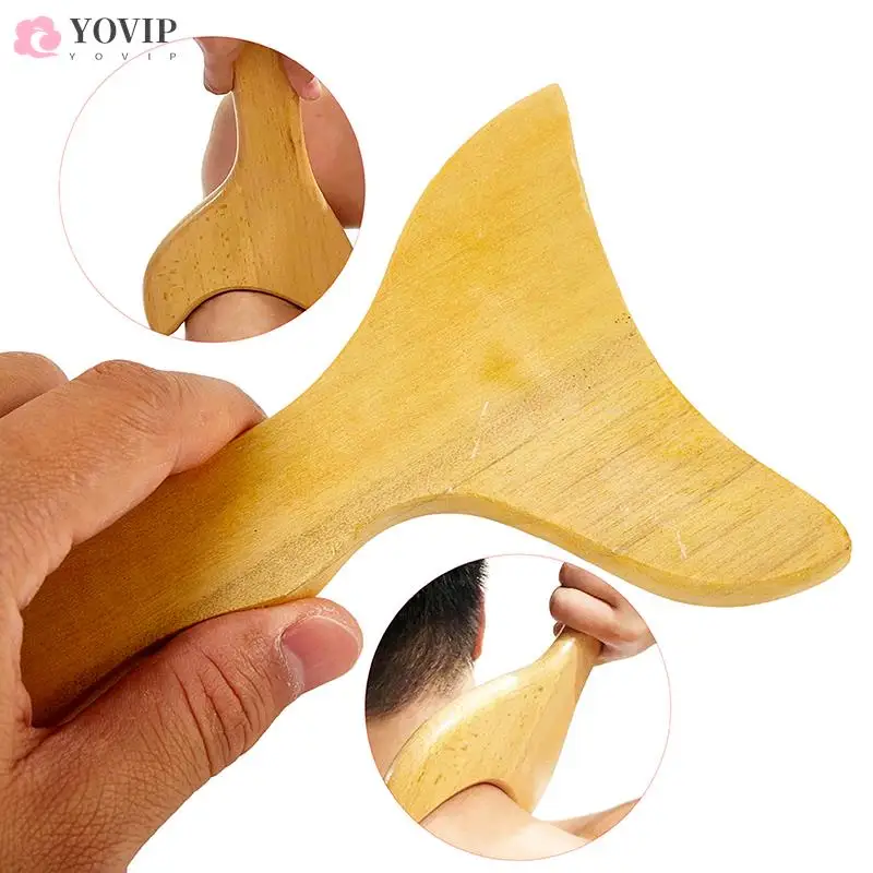 

1PC Scraping Board Wooden Guasha Massage Scraper Tool Pressure Therapy For Back Neck Body Meridian Dredge Acupuncture Board