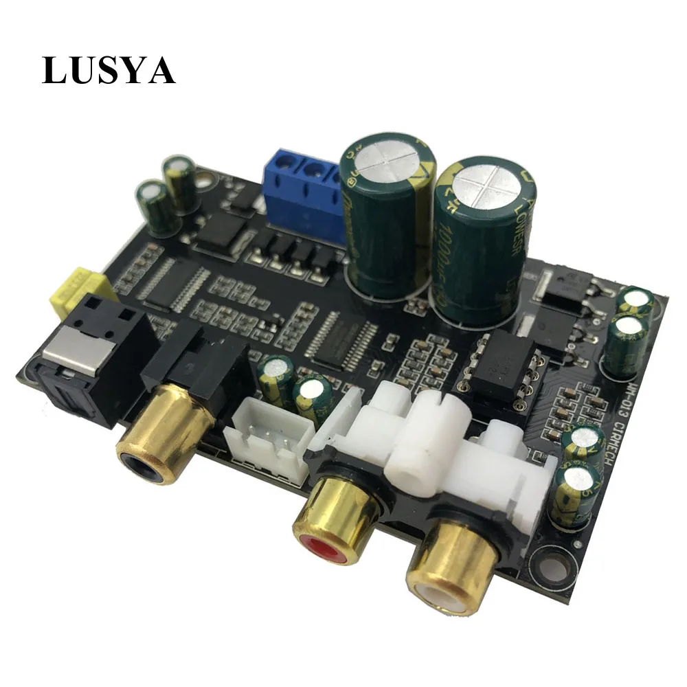 Lusya CS8416 CS4398 Digital Interface Module DAC Board  Optical coaxial input DAC decoder board 24bit 192K AC 12V C3-003