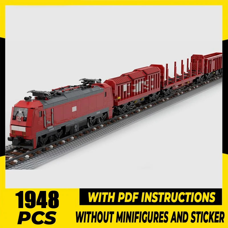 Moc Строительные кирпичи Немецкий грузовой поезд Модель Технология Модульные