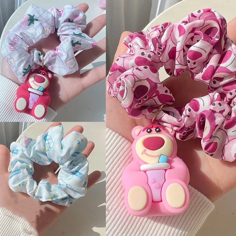 

Новое милое кольцо для волос «клубника» с медведем из мультфильма «Большой кишечник»