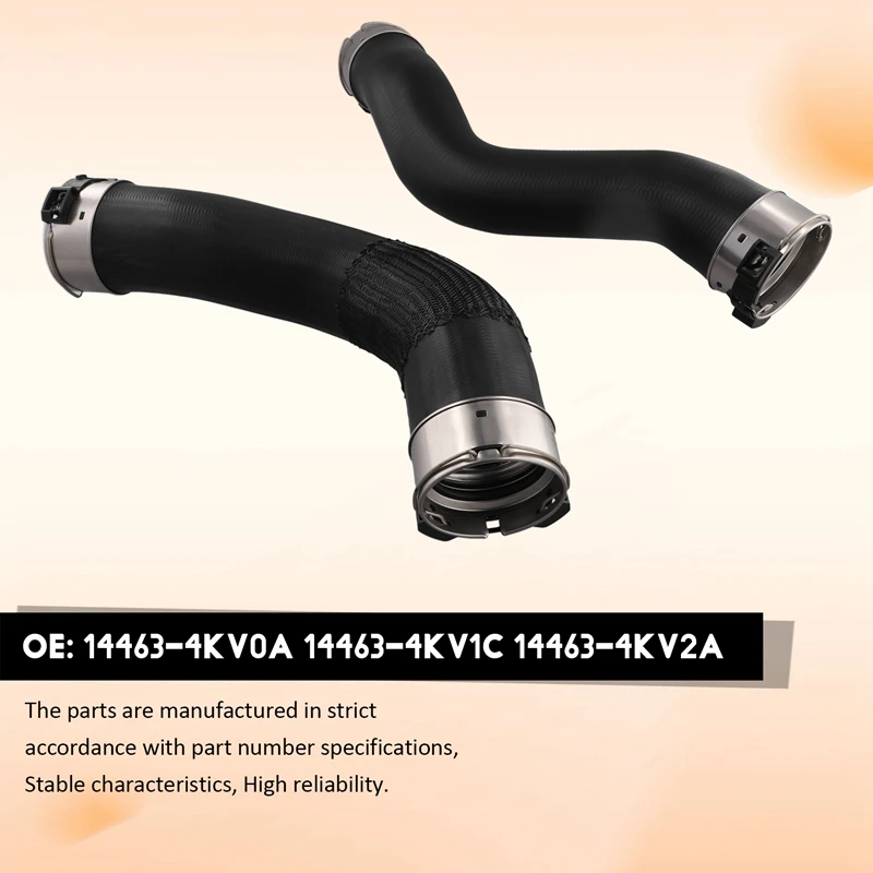 Фото Впускной воздушный шланг внутреннего охладителя для Nissan Navara NP300 Frontier D23 YD25 2014-2018 14463-4KV0A 14463-4KV2A впускная труба №5
