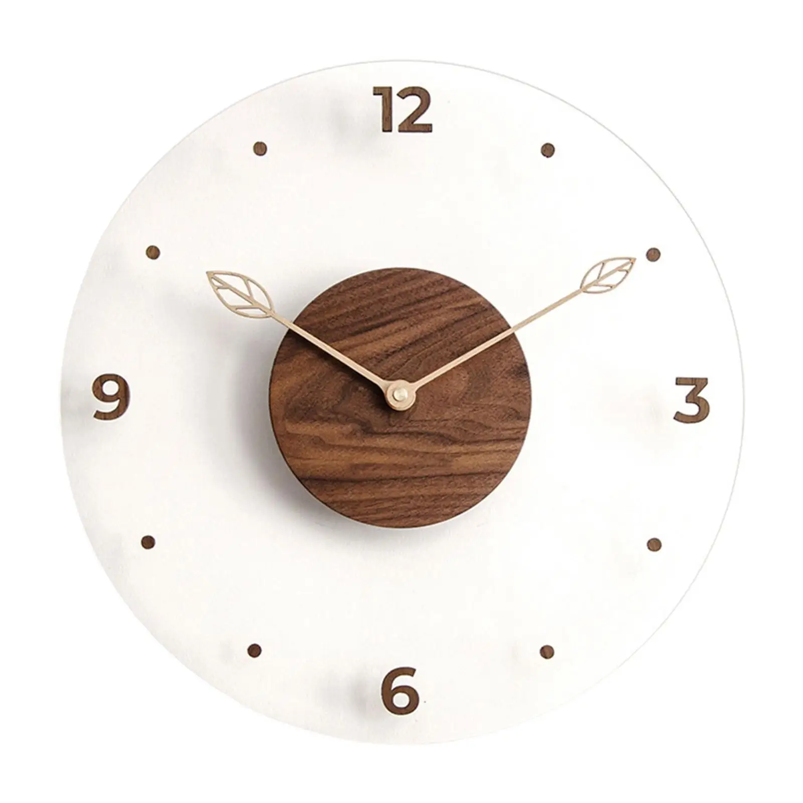 

12 Inches Non-Ticking Wall Clock Big Wall Clock Modern Quiet Festival Gift Simple for Kids Bathroom Kitchen School Decoration