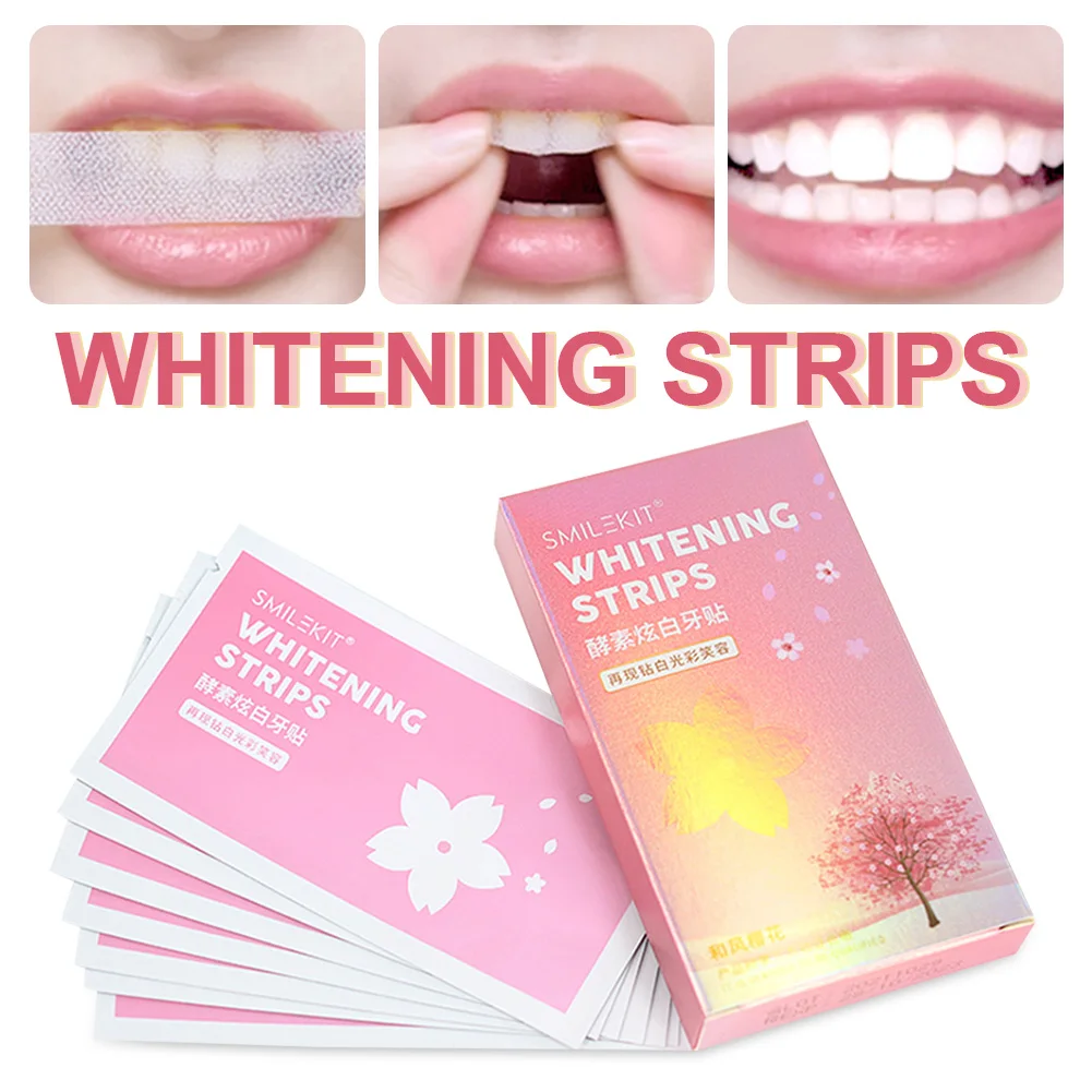 

7Pairs/Pack Teeth Whitening Strips Oral Cleaning Dental Kit Remove Smoking Coffee Stains Soften Tartar Teeth Whitener Toothpaste