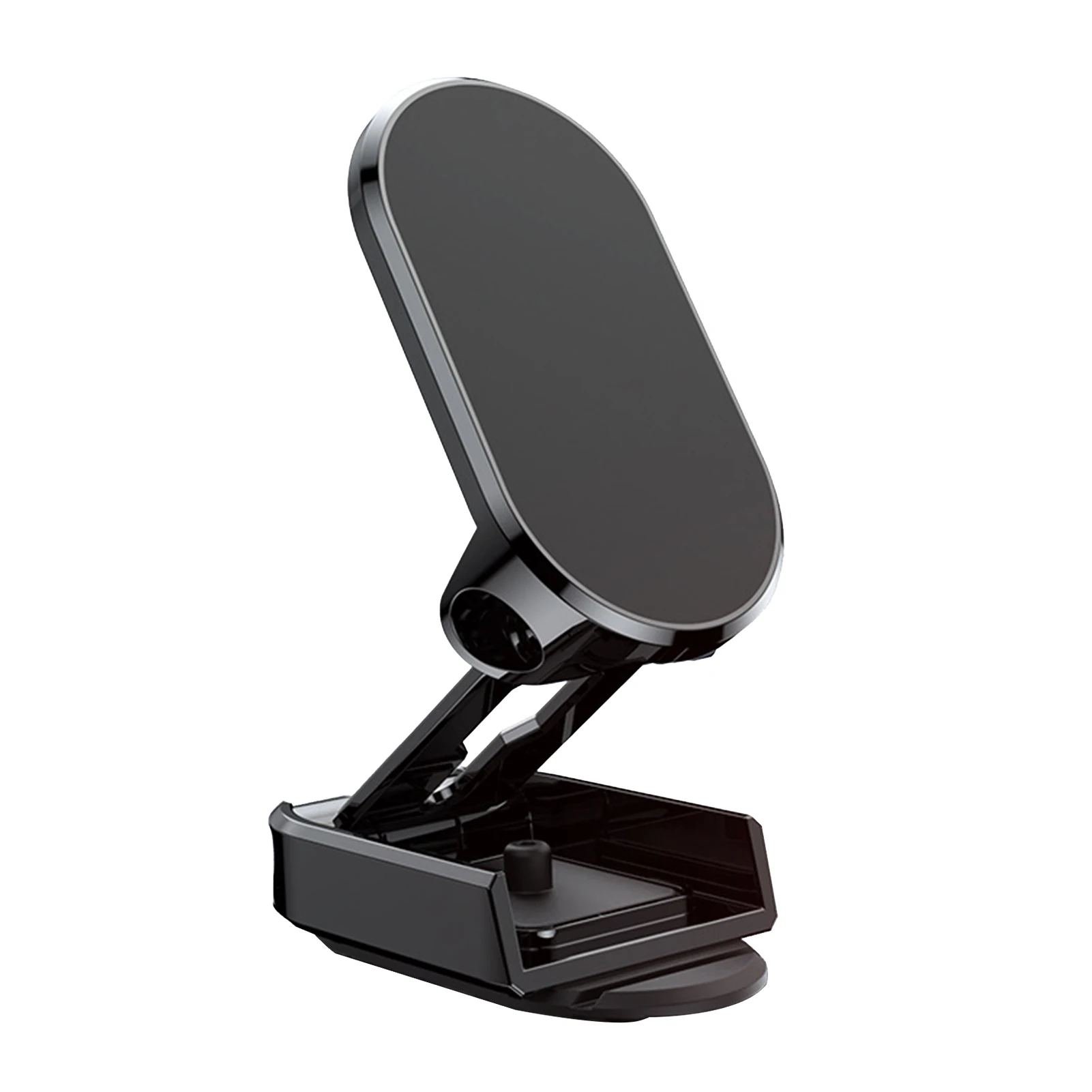 

360 Degree Rotating Magnetic Car Phone Holder Zinc Alloy Lightweight Mini Dashboard Auto Lock Hands Free Interior Accessory
