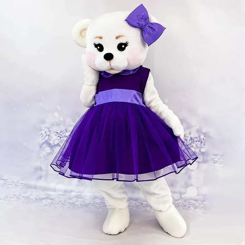 Костюм-талисман в виде медведя Тедди для девочек