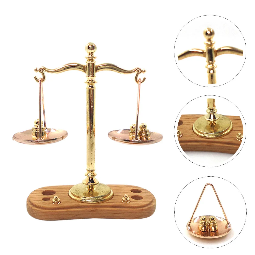 

Simulation Balance Home Adorn Mini Scale Toy Small Weighing Simulated Adornment Model Toys Kids