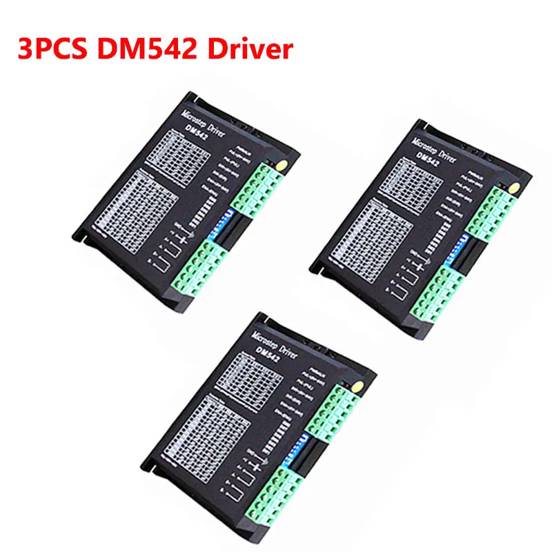 

Контроллер шагового двигателя DM542, микрошаговый драйвер, контроллер шагового двигателя DM556 Nema17 Nema23 128, деление DC 18-48V 4.2A для 42 57 двигателей